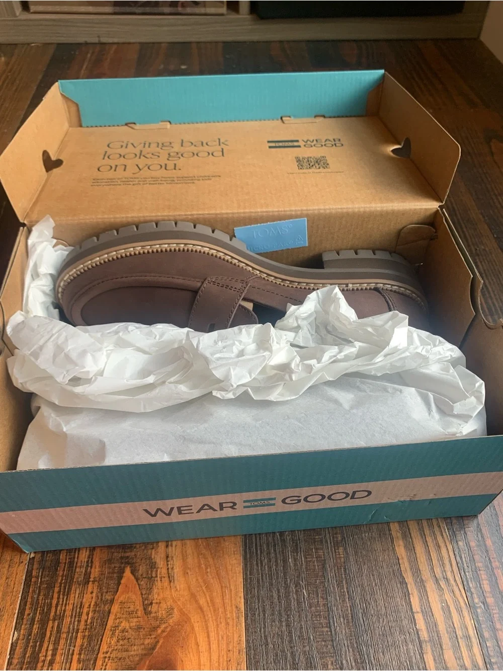 Toms Brown Nubuck-Style Women's Penny Loafers